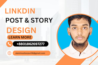 design linkdin post and stories