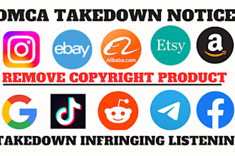 send dmca takedown notices to remove illegal,leaked,defaming and pirated content