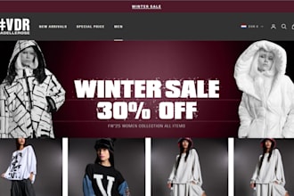 design money making winter shopify coat store jacket website dropshipping