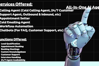 create ai cold calling agent, ai chatbot, ai appointment setter