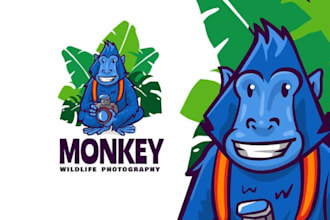 awesome cartoon mascot and esports logo twitch