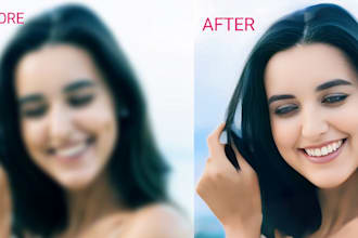 fix blurry, noisy, or dull photos professionally