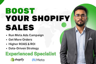 setup shopify facebook ads campaign and instagram meta ads