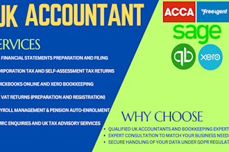 uk accountant, quickbooks bookkeeping, and xero bookkeeping