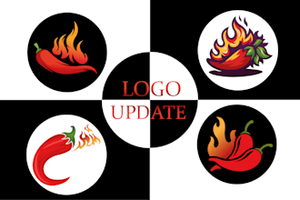recolor, vectorize, change font and design minimalist logo