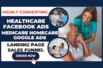 converting healthcare homecare assisted living leads landing page sales funnel