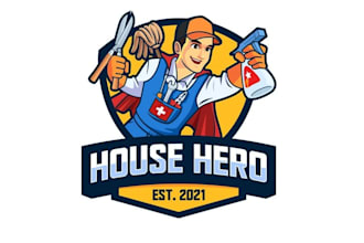 design awesome house cleaning logo