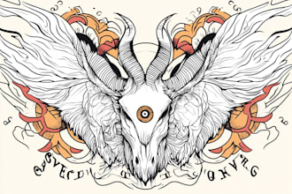 make a minimalist lineart tattoo design or illustration