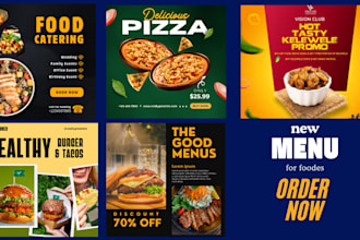 do website banner, restaurant menu design, food flyer design