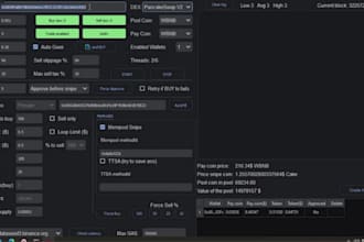 develop solana front running bot uniswap bot pancakeswap bot market making bot