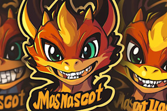 design a unique cartoon mascot logo