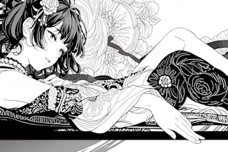 do a black and white engraving style illustration