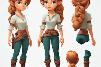 2d game art character design and concept art