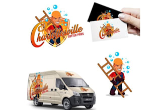 design fun local gutter cleaning company logo