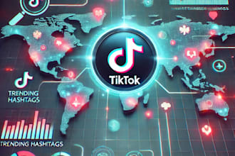 scrape tiktok hashtag trends and extract data by category