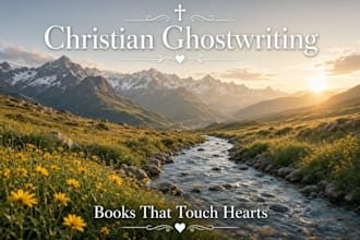 ghostwrite your christian book, devotional, or inspirational manuscript