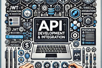 be your API backend developer for custom API integration with node js