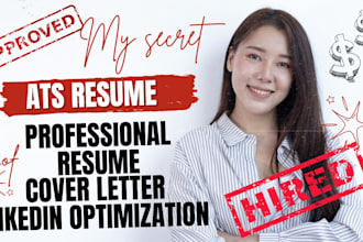 write resume cv, cover letter and linkedin profile