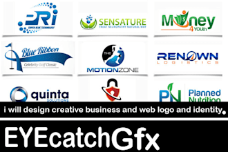 design creative business and web logo