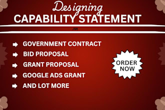 help design wellinformative capability statement