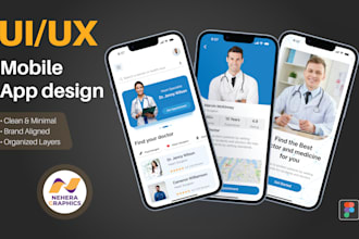 design a modern, clean, minimal mobile app UI UX in figma