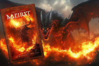 design fantasy book cover, paperback cover, or kindle cover
