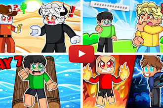 draw professional roblox thumbnail for your video