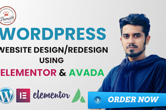do professional wordpress website design and development, elementor expert