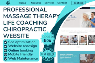 build massage therapy fitness mental health life coaching chiropractic website