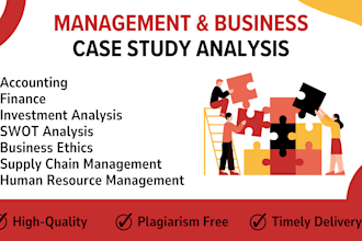 do management, business and finance case study writing
