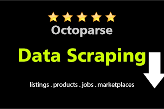create web scraper for data scraping any website octoparse