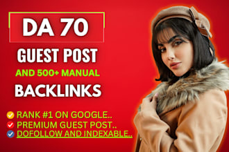 create high da dofollow seo guest post backlinks, link building service