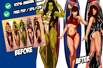 vectorize anime,manga, and comic manualy