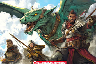 create fantasy concept art and dnd characters design