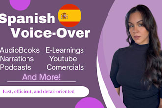recorded a pro spanish voice over