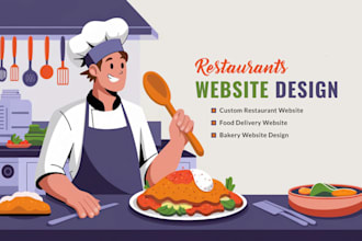 design website for restaurants, food delivery, online ordering