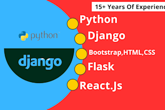build python , django , flask , reactjs , websites