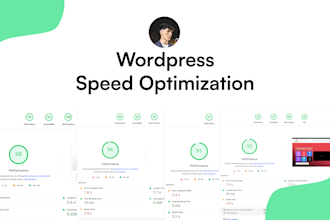 optimize wordpress, shopify, website speed in page speed