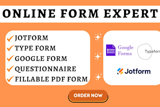 create contact form survey form jotform esigning google form quiz typeform apps