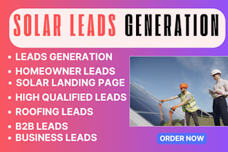 provide solar leads roofing b2b homeowners leads for business growth