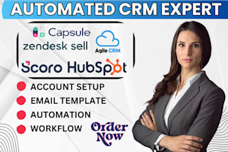setup zendesk made make com bitrix24 agile crm hubspot gohighlevel automation va