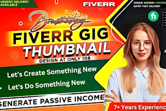 design a unique attractive fiverr gig image, and gig cover, fiverr thumbnail