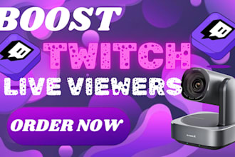boost your twitch live viewers organically
