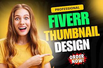 design engaging fiver gig image thumbnail to boost your sale