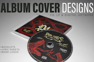 design album covers, cd booklets and digital artwork
