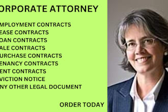 draft lease, loan, employment, sale, loan, rent, purchase, tenancy contracts
