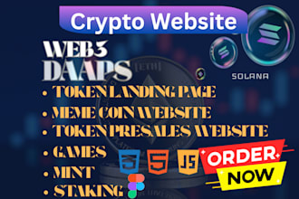 create viral crypto meme coin website, pepe coin site, and trending token launch