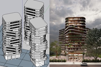 create professional architecture renders from revit sketchup and rhino models