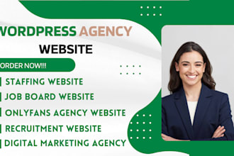 wordpress digital marketing agency, recruitment travel, onlyfans agency website