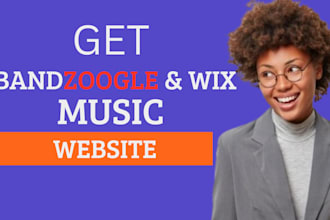 create bandzoogle website bandzoogle store music page redesign wix music website